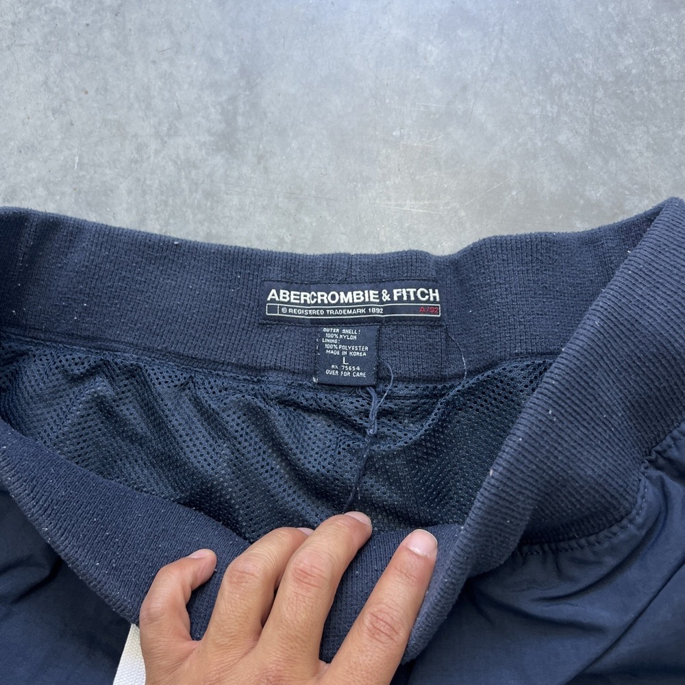 Abercrombie & Fitch Sized Oversize Joggers Blue Y2K  Drawstring - Picture 7 of 9